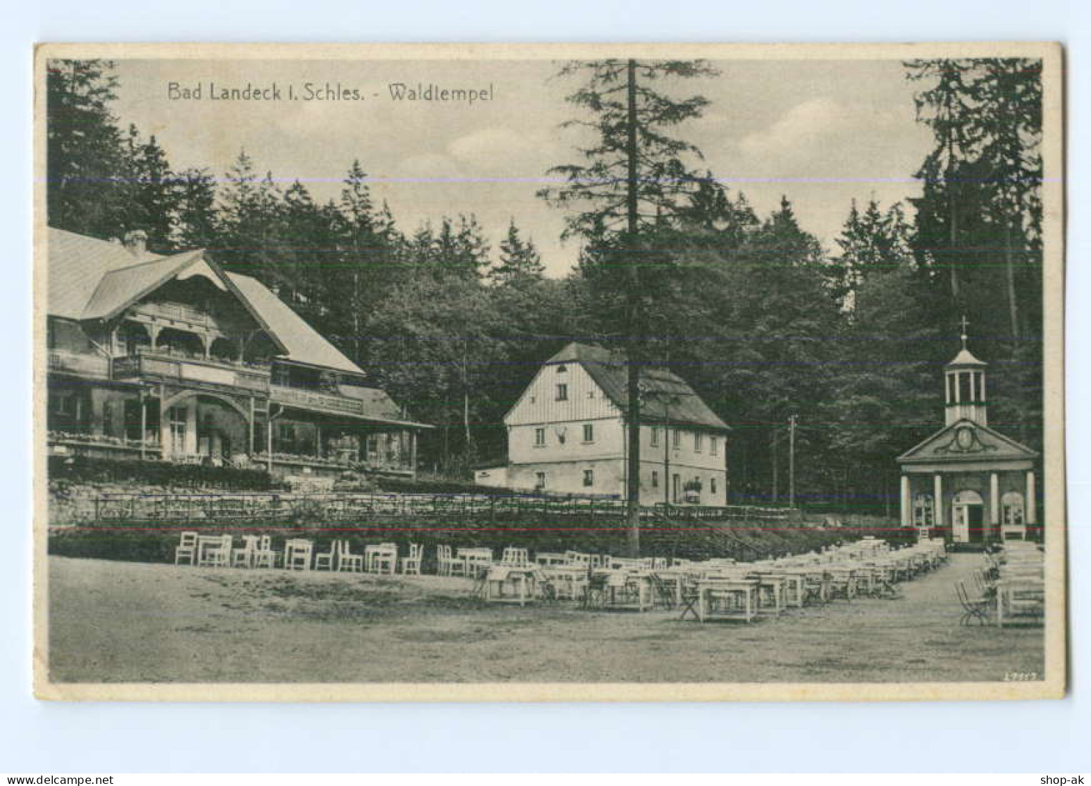 Y8382/ Bad Landeck Schlesien  Waldtempel AK 1932 - Schlesien