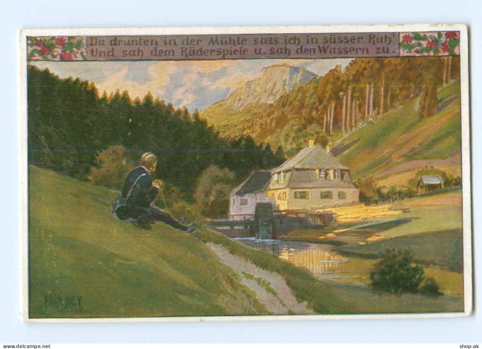 Y8338/ Paul Hey AK Volksliederkarte Nr. 68  Ca.1920 - Hey, Paul