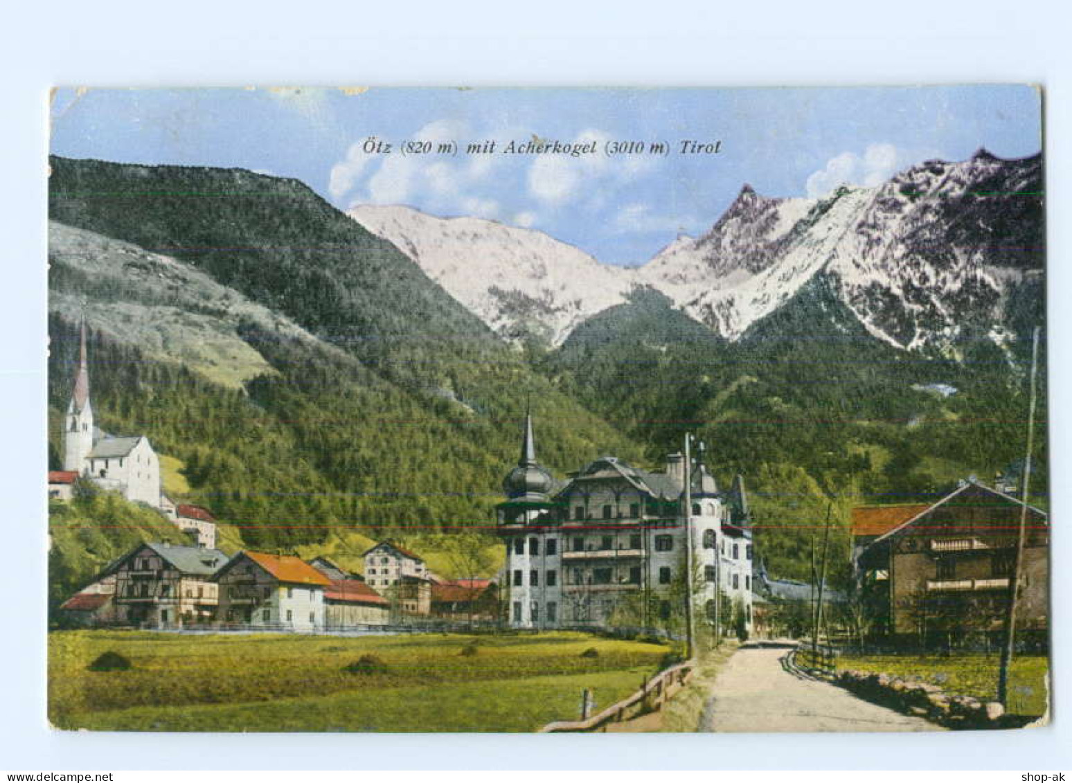 U1353/ Ötz Mit Acherkogel  Tirol AK 1924 - Sonstige & Ohne Zuordnung