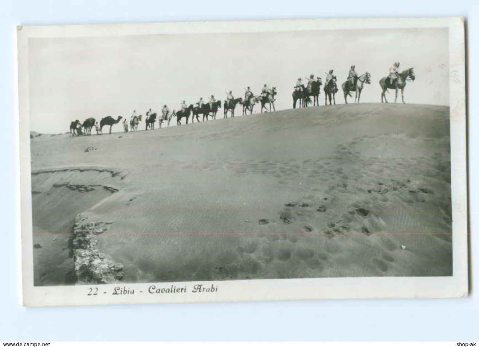 Y8184/ Libia Lybien  Cavalieri Arabi Foto AK  Ca.1930 - Zonder Classificatie