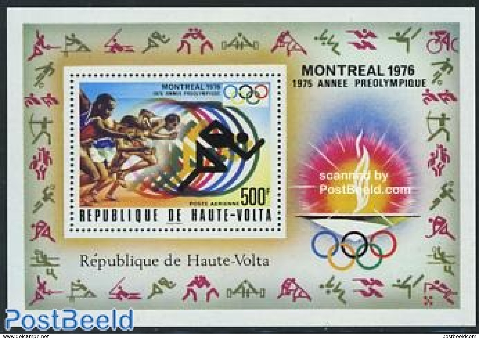 Upper Volta 1976 Olympic Games Montreal S/s, Mint NH, Sport - Athletics - Olympic Games - Athlétisme