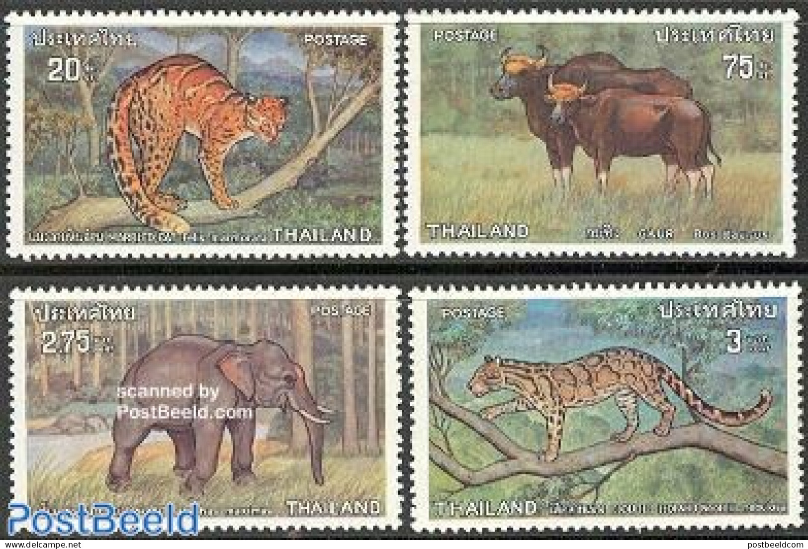 Thailand 1975 Animal Protection 4v, Mint NH, Nature - Animals (others & Mixed) - Elephants - Thailand
