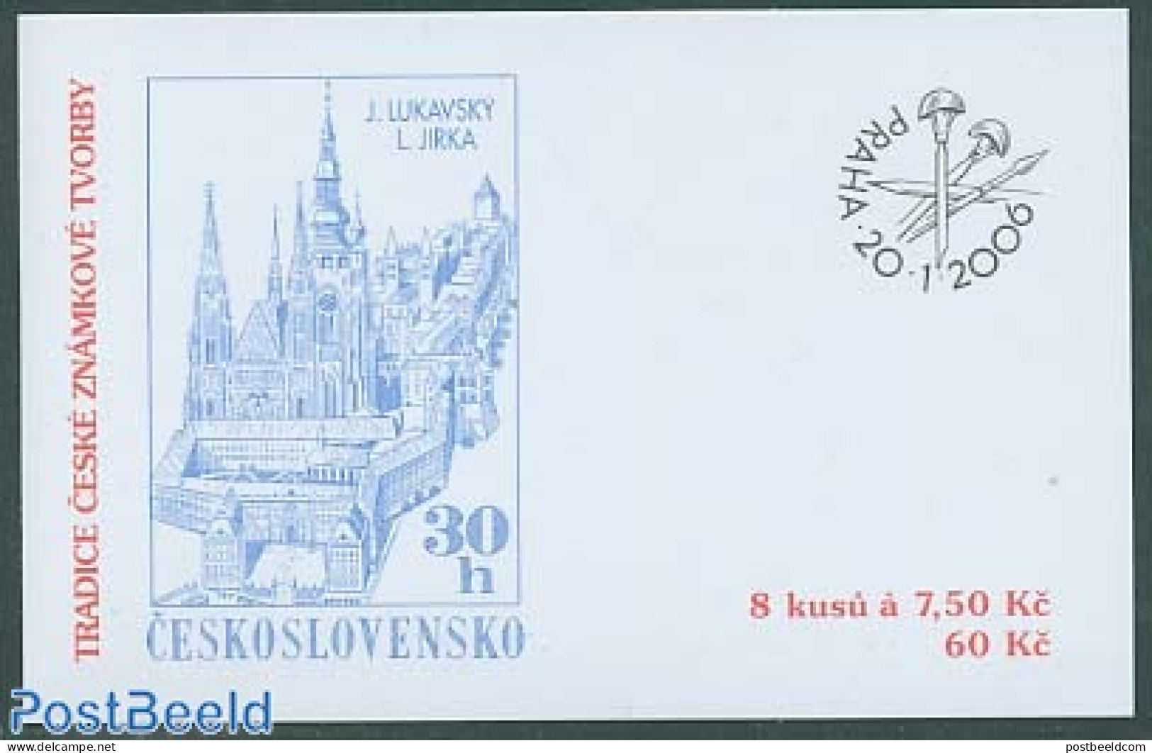 Czech Republic 2006 Stamp Tradition Booklet, Mint NH, Religion - Churches, Temples, Mosques, Synagogues - Stamp Booklets - Autres & Non Classés