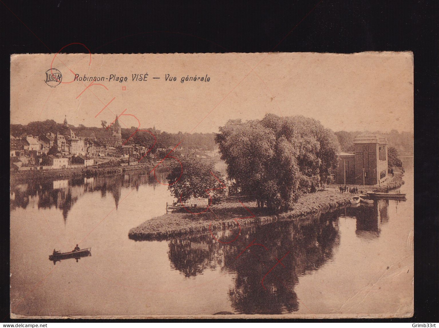 Robinson-Plage Visé - Vue Générale - Postkaart - Visé