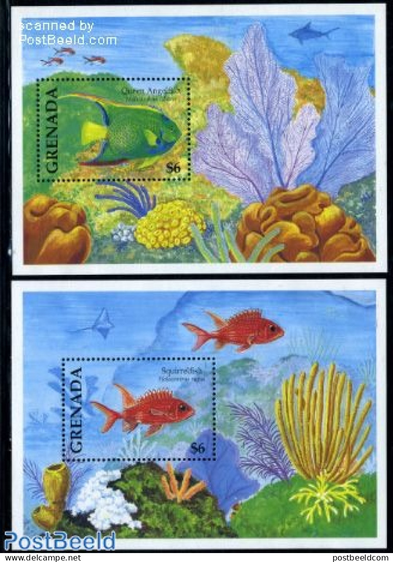 Grenada 1994 Fish 2 S/s, Mint NH, Nature - Fish - Fische