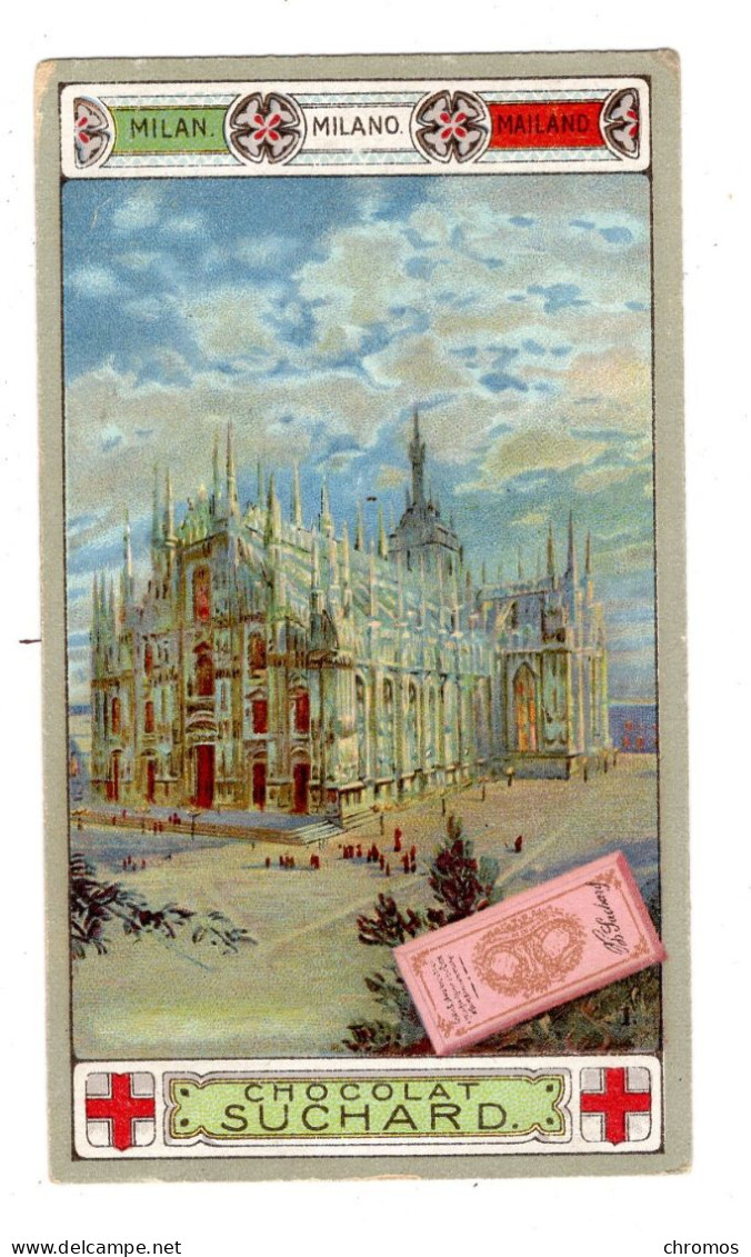 Chromo Chocolat Suchard, S 137 / 11, Milano, Italie, Serie Monuments Hauts - Suchard