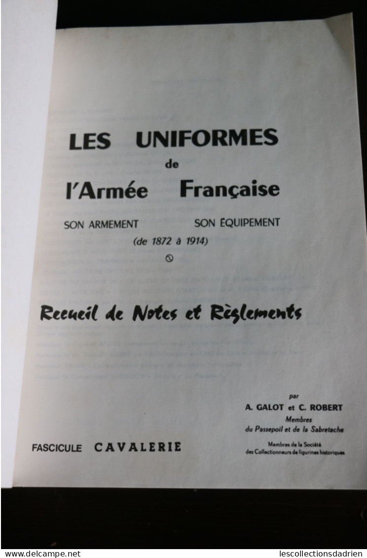 Les uniformes de l'armée française - cavalerie 1872-1914