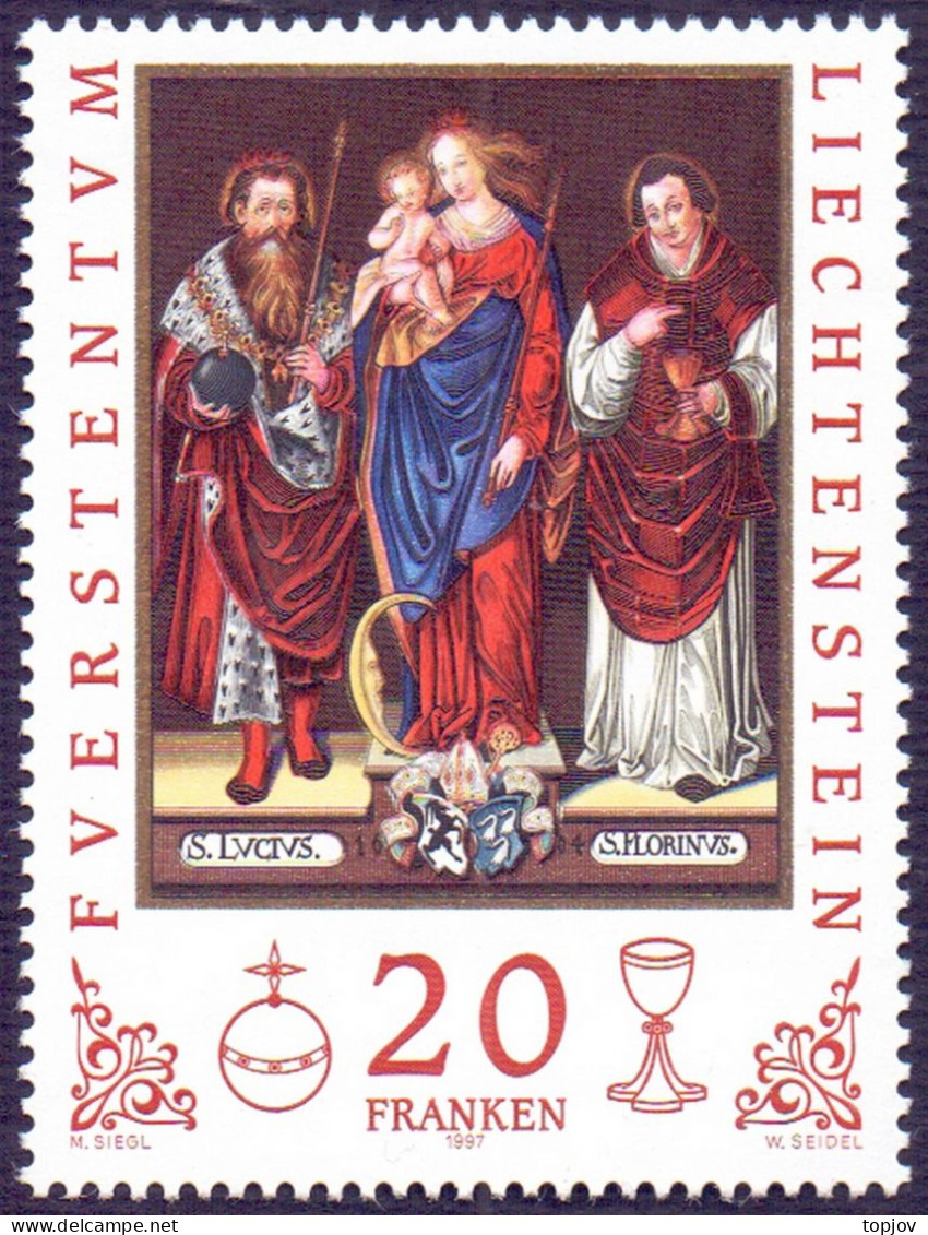 LIECHTENSTEIN - SAINTS LUCIUS, FLORINUS - **MNH - 1997 - Cristianismo