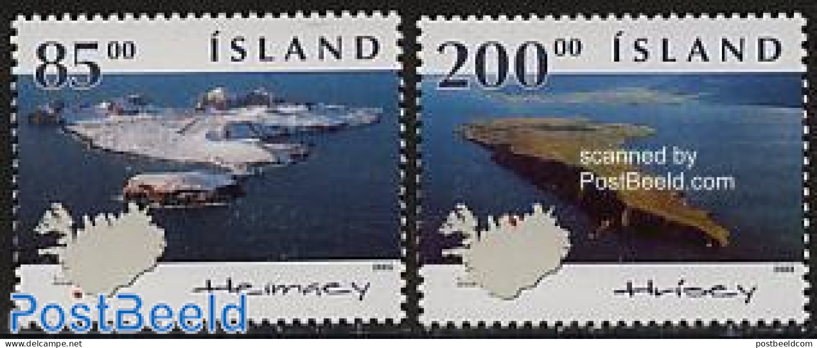 Iceland 2003 Islands 2v, Mint NH, Various - Maps - Ungebraucht