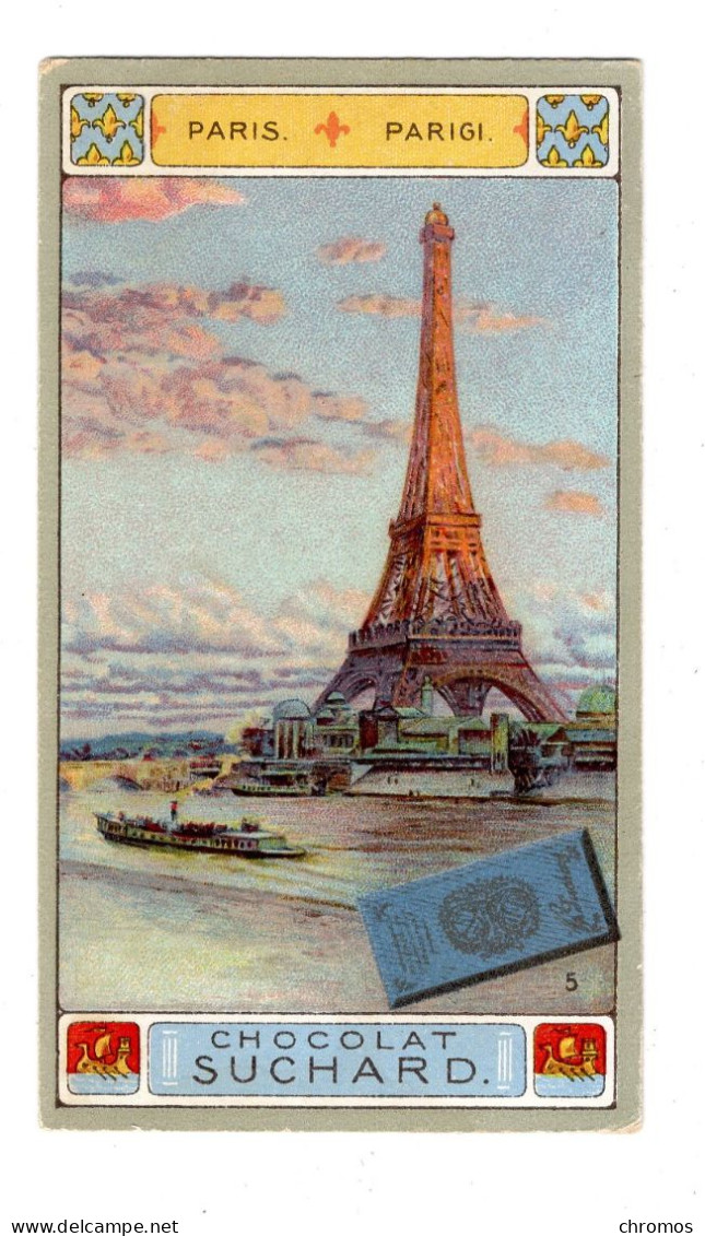 Chromo Chocolat Suchard, S 137 / 5, Paris, France, Serie Monuments Hauts - Suchard