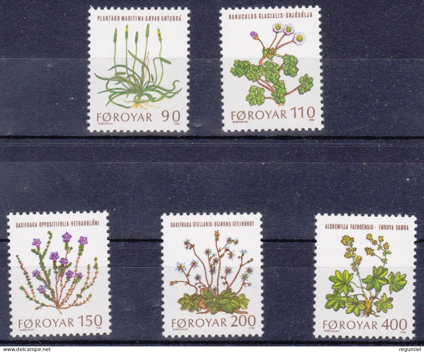 Feroe  42/46 ** MNH. 1980 - Isole Faroer