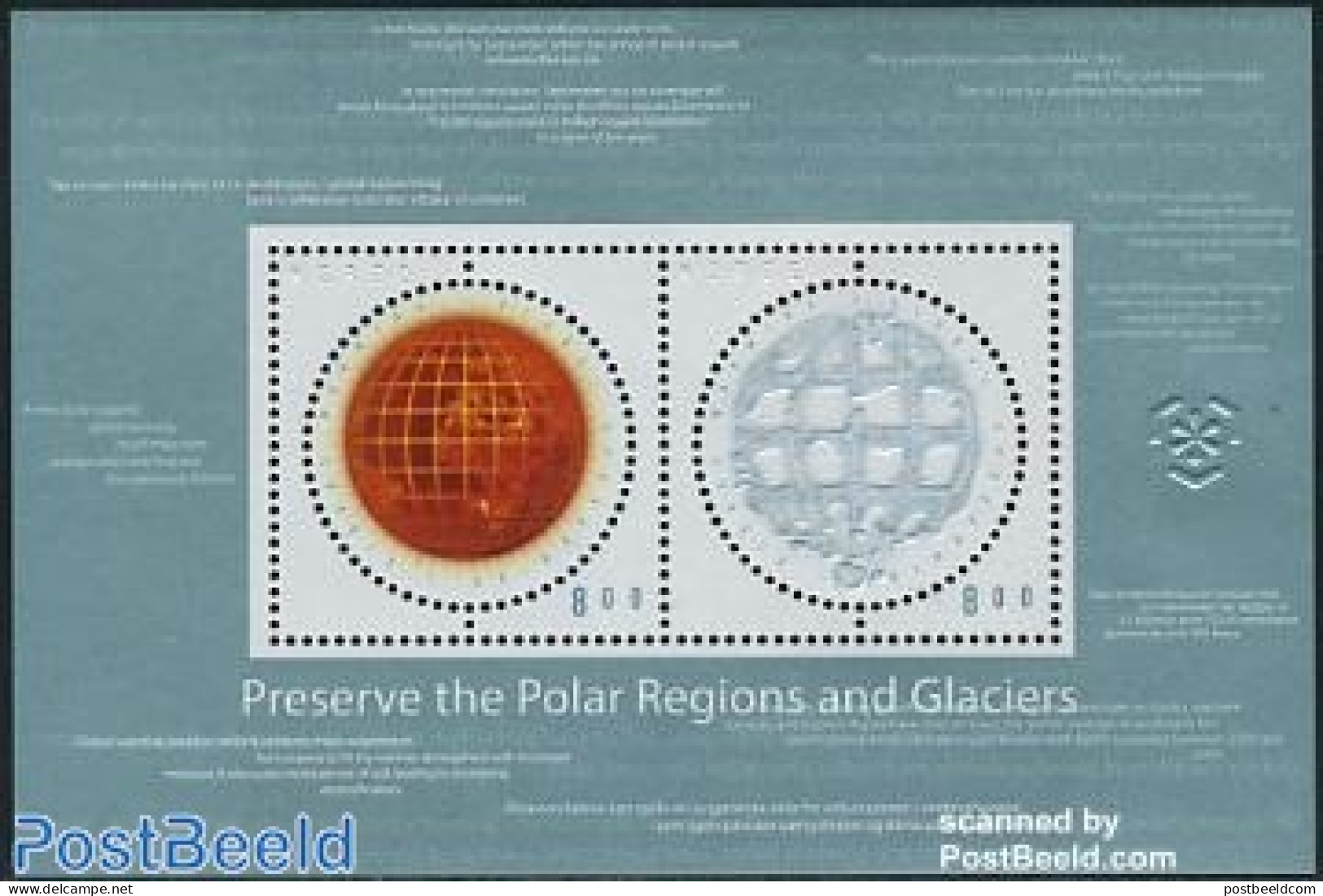 Norway 2009 Global Warming S/s, Mint NH, Nature - Science - Various - Environment - The Arctic & Antarctica - Globes -.. - Unused Stamps