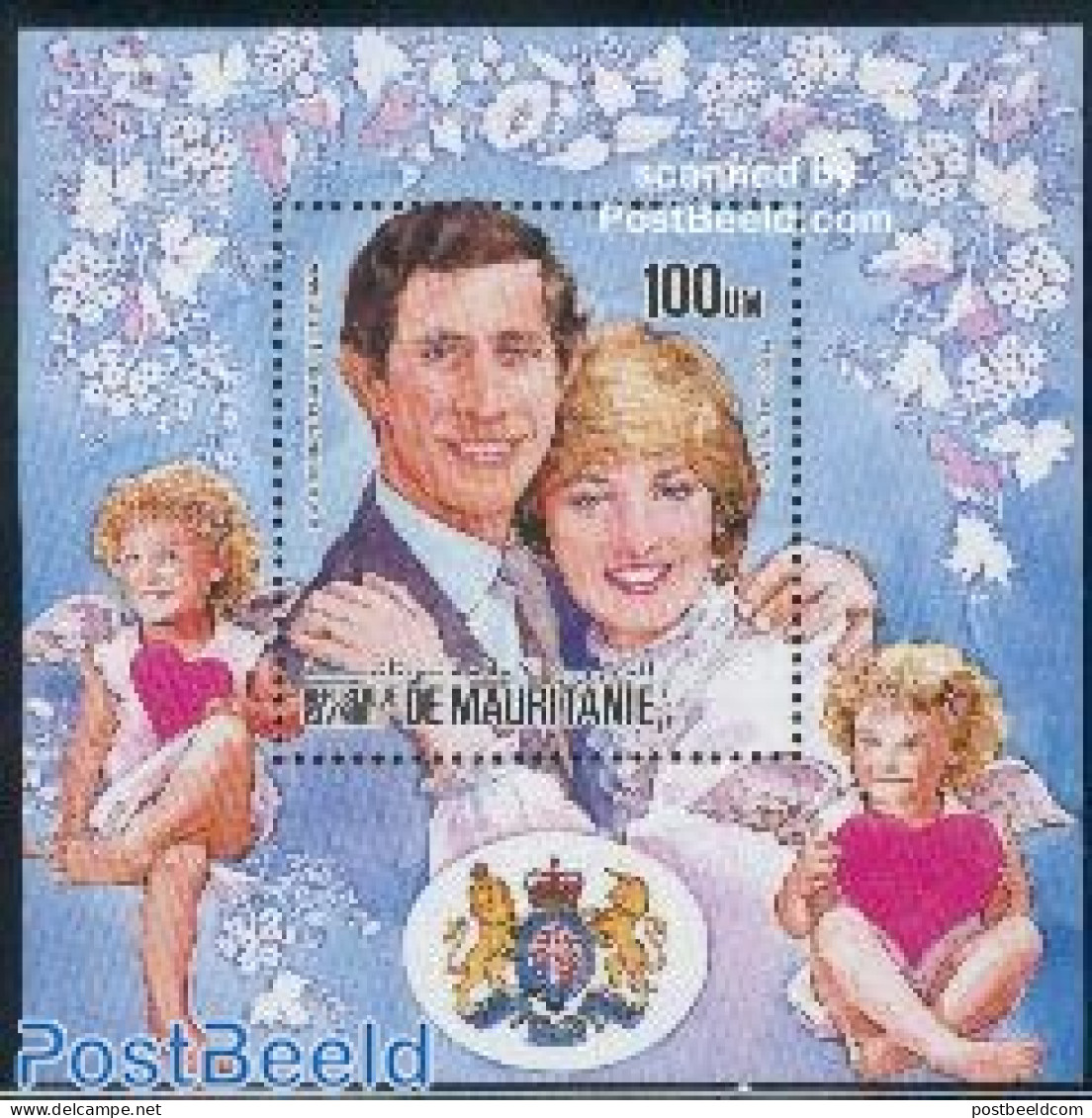 Mauritania 1984 Charles & Diana S/s, Mint NH, History - Charles & Diana - Kings & Queens (Royalty) - Familles Royales