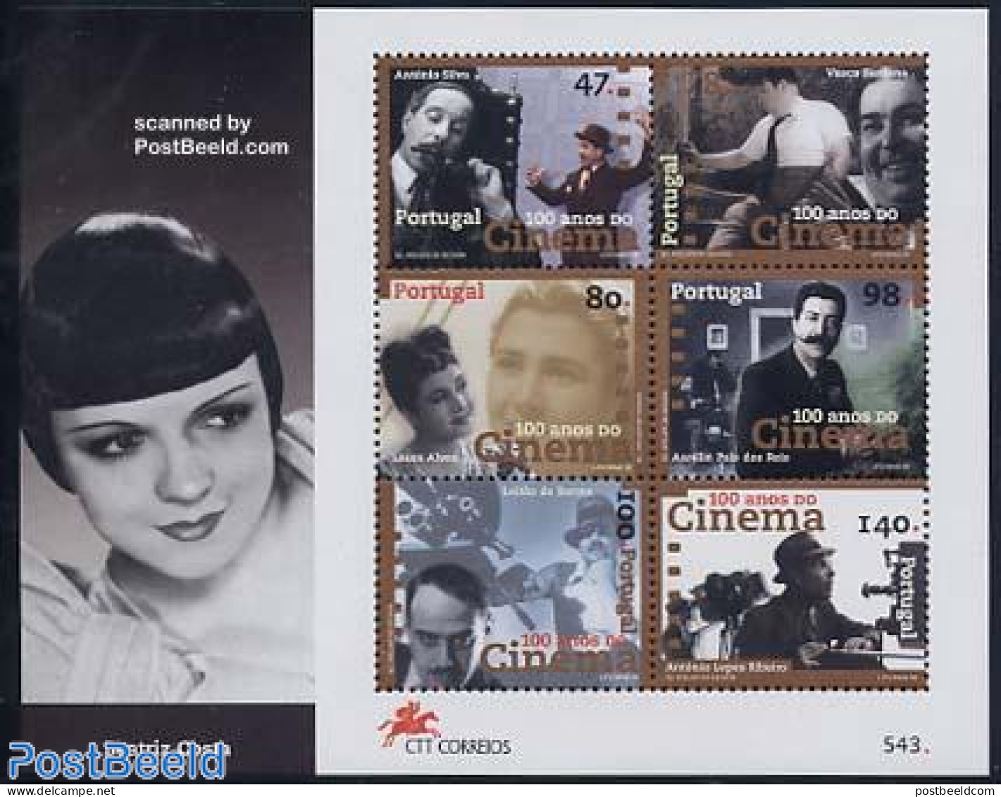 Portugal 1996 Film Centenary S/s, Mint NH, Performance Art - Film - Nuevos