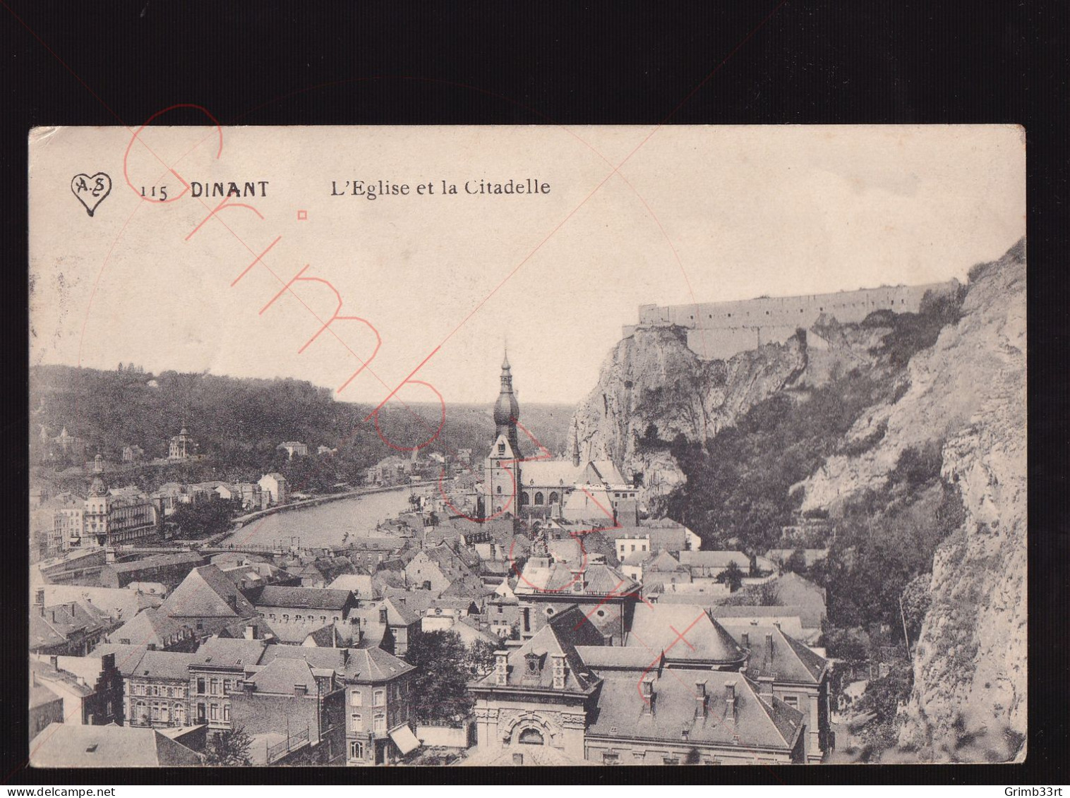 Dinant - L'Eglise Et La Citadelle - Postkaart - Dinant