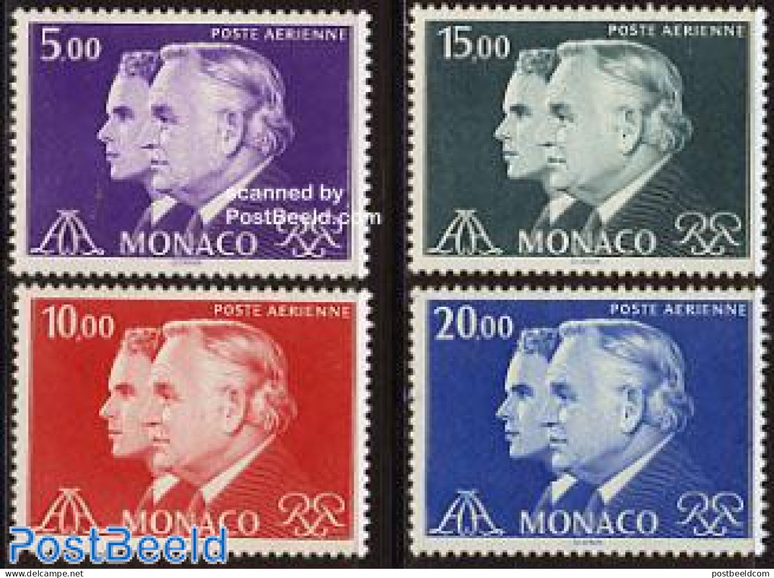 Monaco 1982 Definitives 4v, Mint NH - Neufs