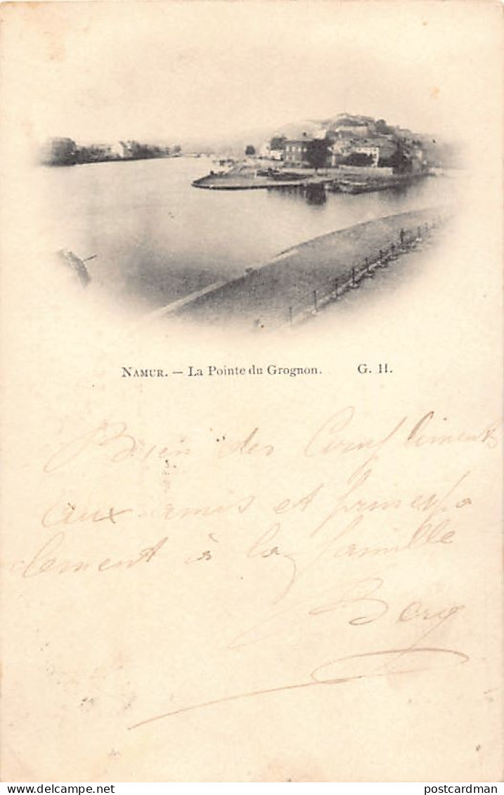 Belgique - NAMUR - La Pointe Du Grognon - Année 1898 - Ed. G. H. - Namur