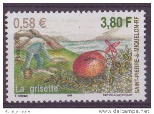 Saint Pierre Et Miquelon - YT N° 740 ** - Neuf Sans Charnière - 2001 - Unused Stamps