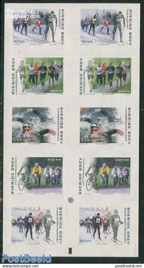 Sweden 2014 Sport Foil Booklet, Mint NH, Sport - Athletics - Cycling - Skiing - Sport (other And Mixed) - Swimming - S.. - Neufs
