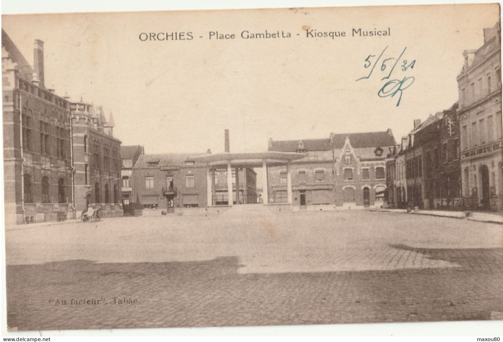 ORCHIES  -  Place Gambetta - Kiosque Musical - Orchies