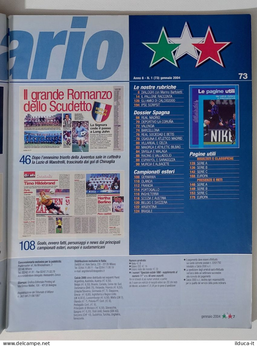 60249 Calcio 2000 - A. 8 N. 73 2004 - Rui Costa / Lisbona 2004 - Sports