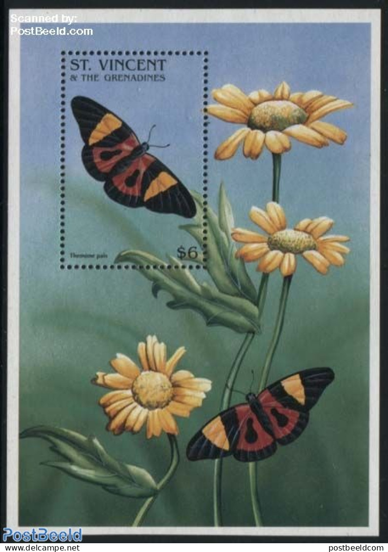 Saint Vincent 1996 Themone Pais S/s, Mint NH, Nature - Butterflies - St.Vincent (1979-...)