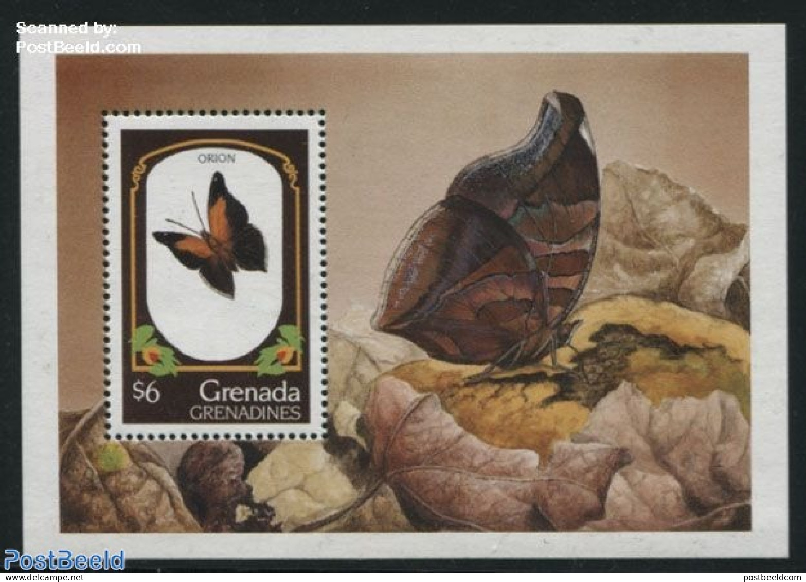 Grenada Grenadines 1993 Orion S/s, Mint NH, Nature - Butterflies - Grenada (1974-...)