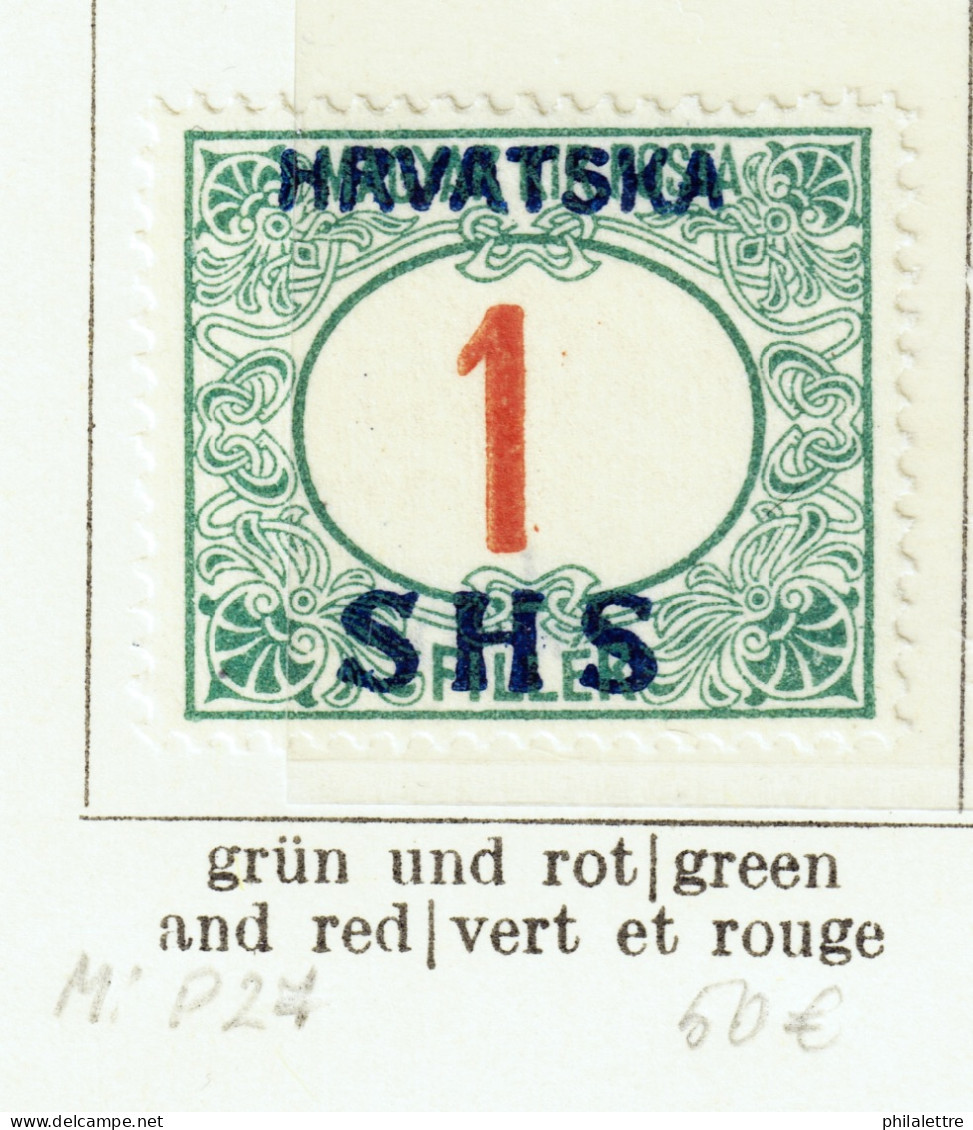 YUGOSLAVIA / CROATIA 1918 Émissions Hongroises Avec Surcharge Mi.57/61 & Mi.P27/P34Y + 6fi (unissued) - VOIR DESCRIPTION - Croatia