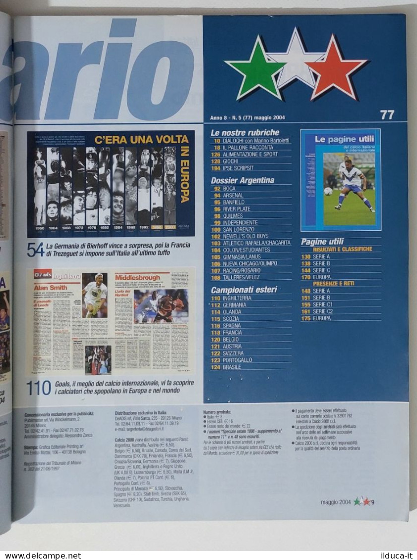 60256 Calcio 2000 - A. 8 N. 77 2004 - Signori Baggio / Maldini / Ferrara - Sport