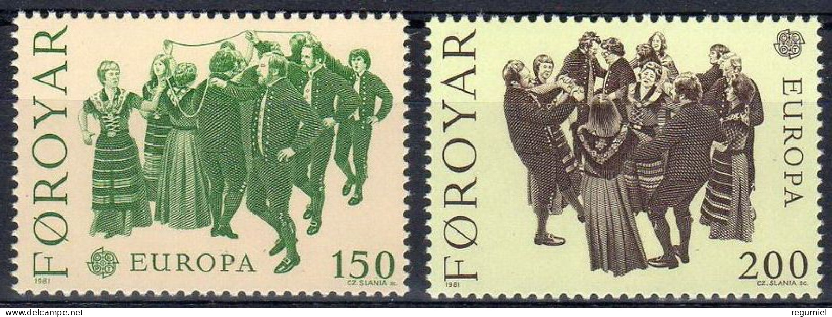 Feroe  57/58 ** MNH. 1981 - Isole Faroer