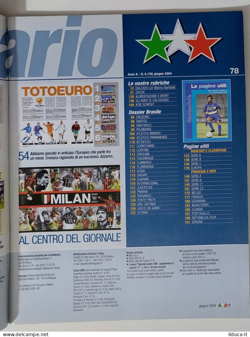 60257 Calcio 2000 - A. 8 N. 78 2004 - Milan Scudetto 2004 / Shevchenko - Deportes