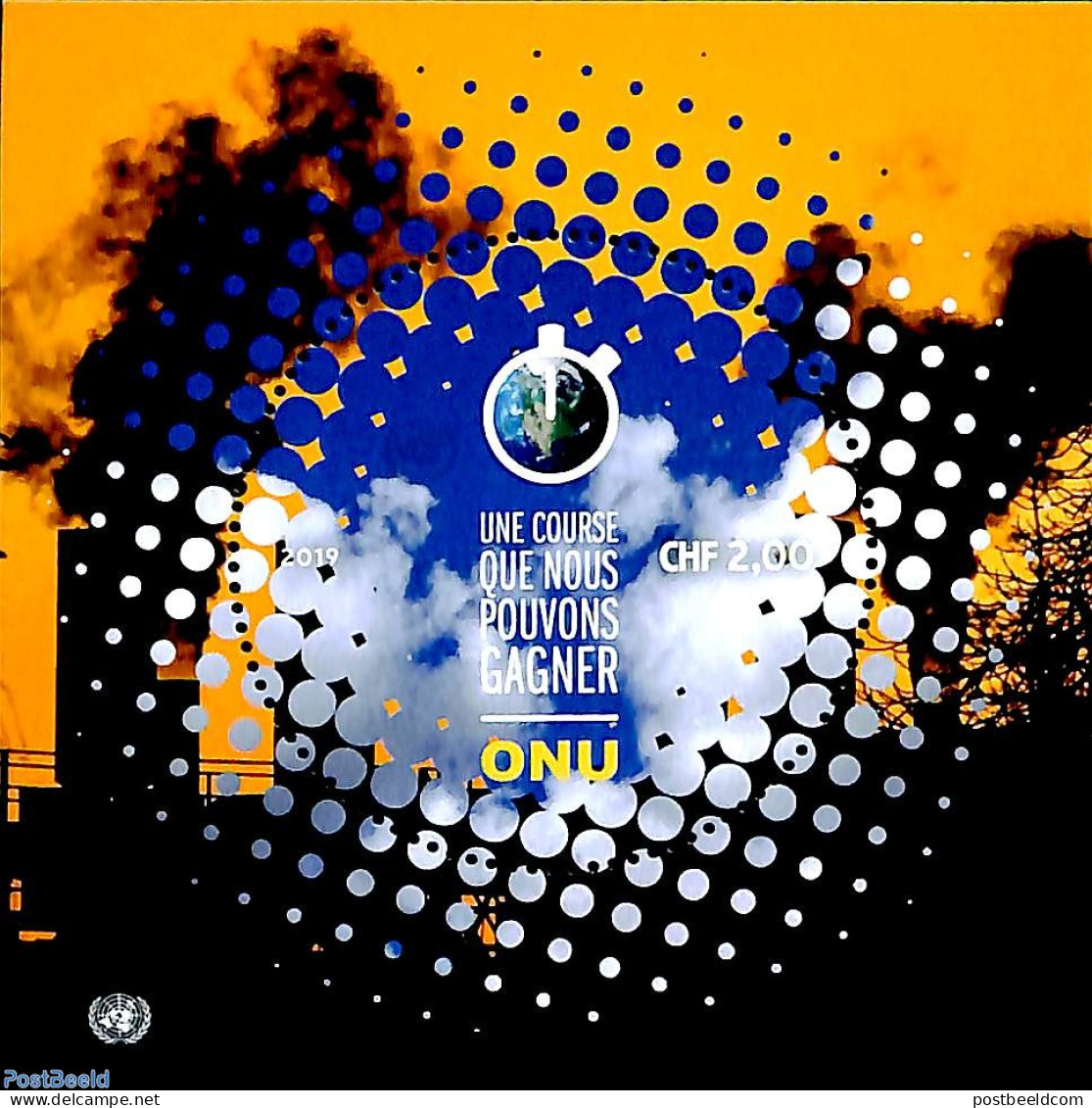 United Nations, Geneva 2019 Climate Change S/s, Mint NH, Nature - Various - Environment - Round-shaped Stamps - Protezione Dell'Ambiente & Clima