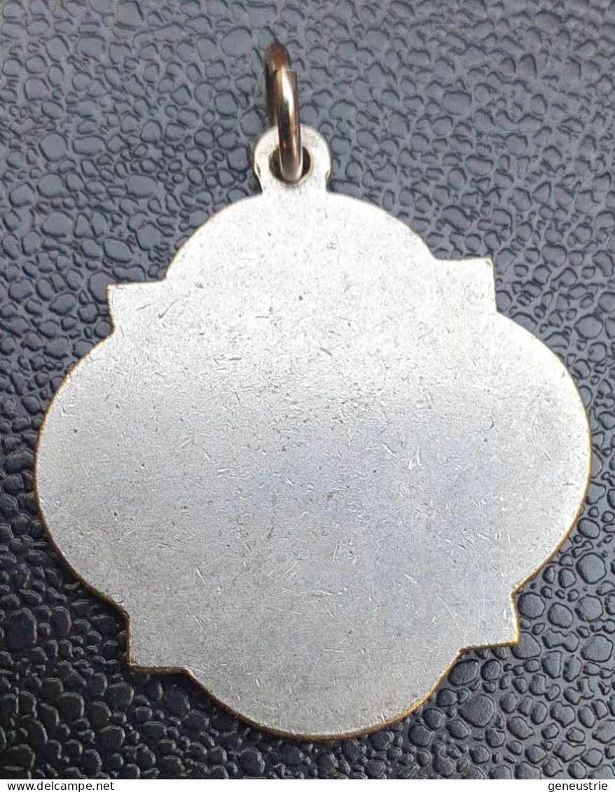 Belle Médaille Religieuse Métal Argenté Début XXe "Saint Gennaro, Patron De Naples (Italie)" Religious Medal - Religion & Esotericism