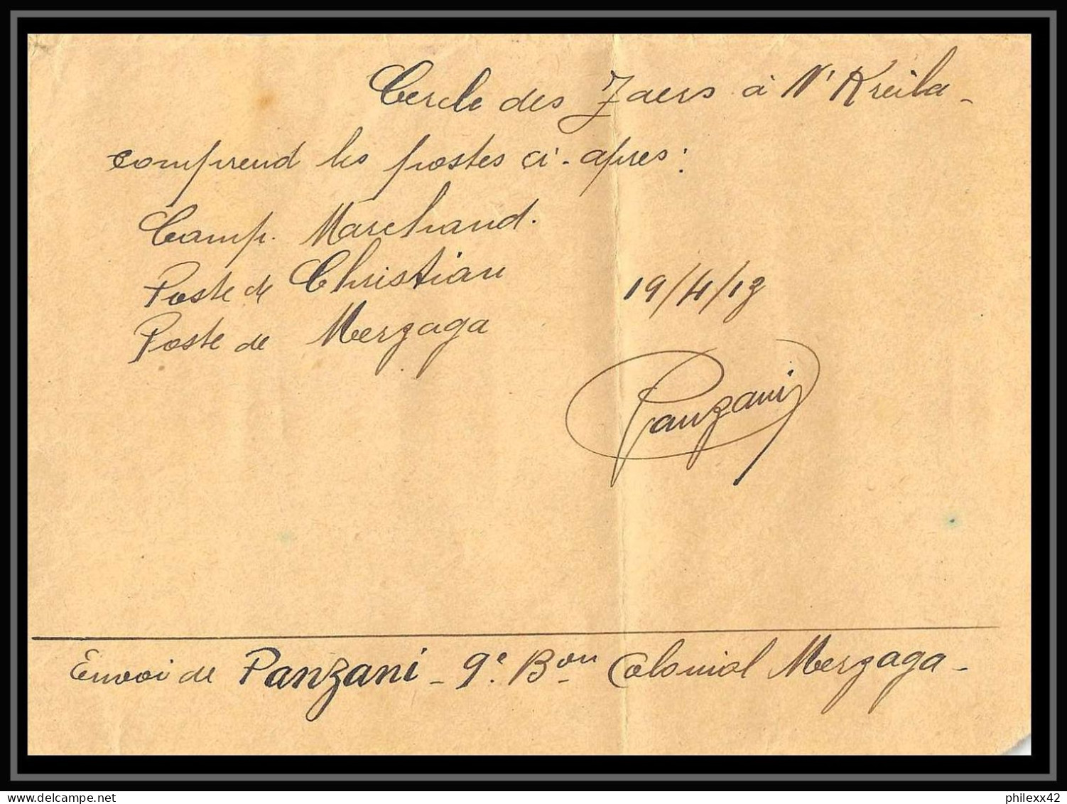 0944 Lot 4 Lettre + 1 Devant Zaers Est Commandant De Cercle 1 Lettre Cover Occupation Du Maroc War 1910/1915 - Verzamelingen