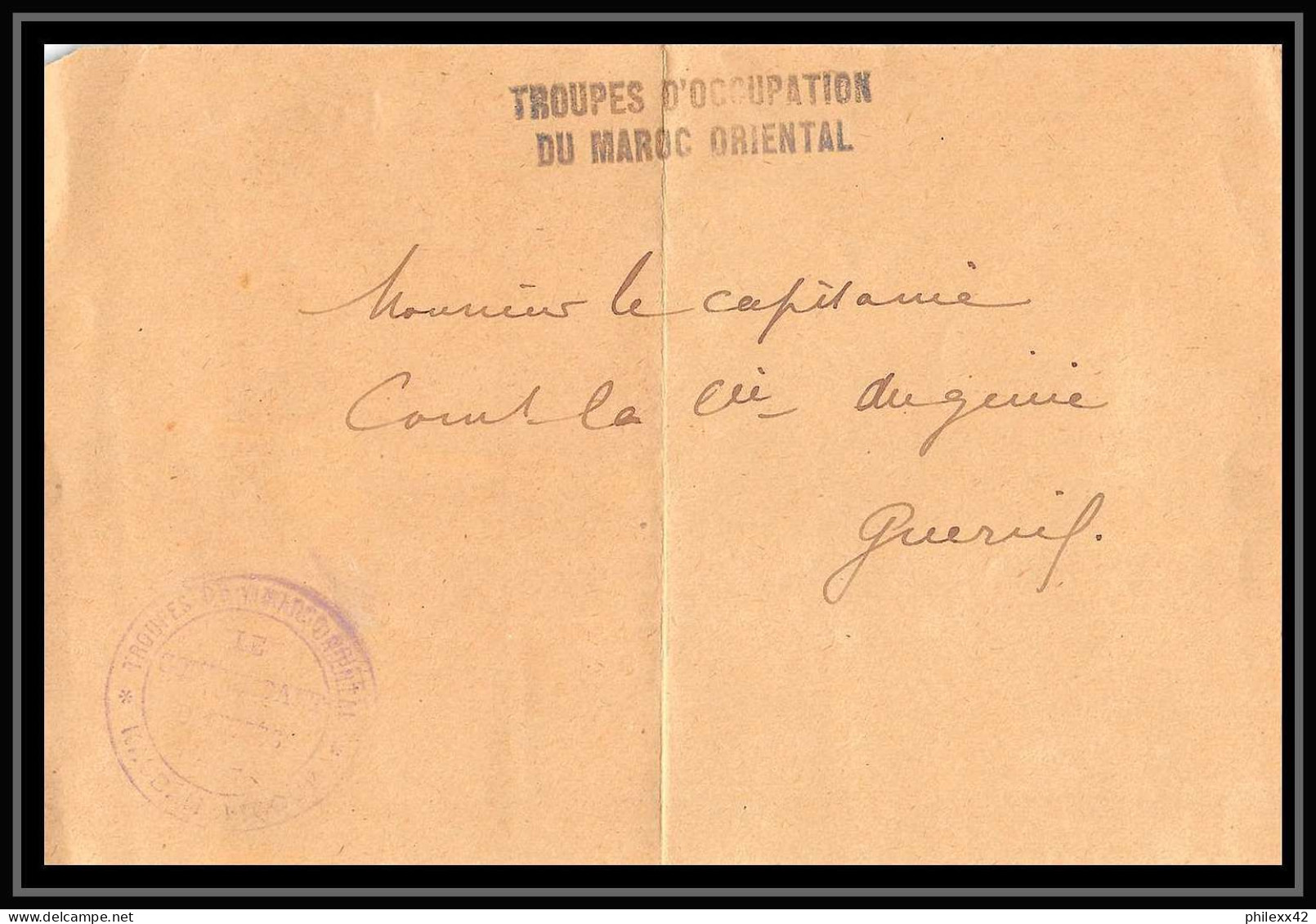 0849 lot 8 lettres Meknès isolés métropolitains el hajeb 1913 Lettre cover occupation du maroc War dont signé