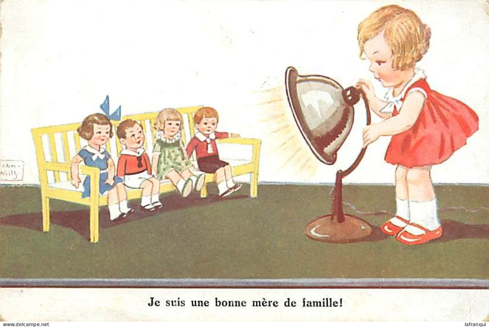 Themes Div-ref VV614-illustrateurs -illustrateur John Wills -les Petites Poupées - Poupée -jouets -bonne Mere De Famille - Wills, John