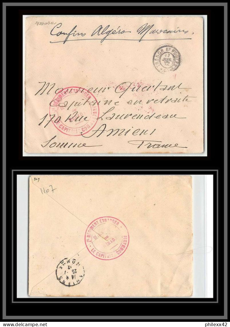 1107 1er Régiment étranger Merada 25/7/1912 Lettre Cover Occupation Du Maroc War TTB - Covers & Documents