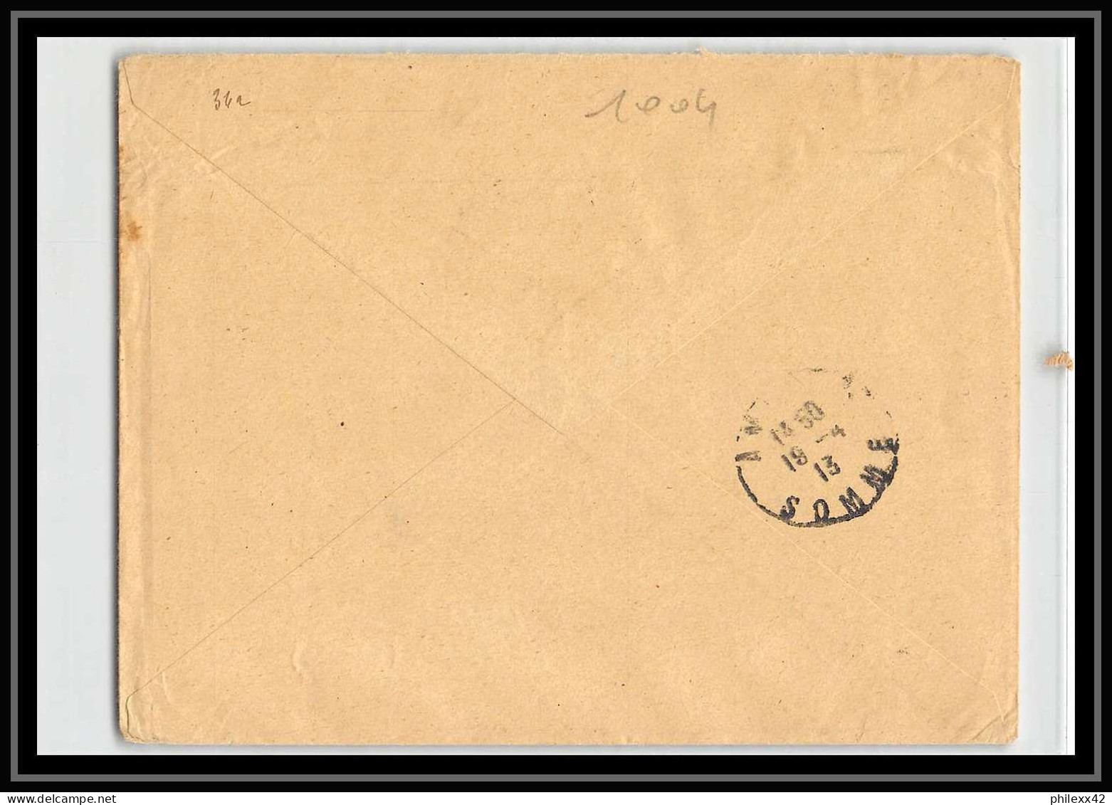 1004 Poste De Nekhila Capitaine Doreau 1913 Lettre Cover Occupation Du Maroc War Signé Secteur 109 - Briefe U. Dokumente