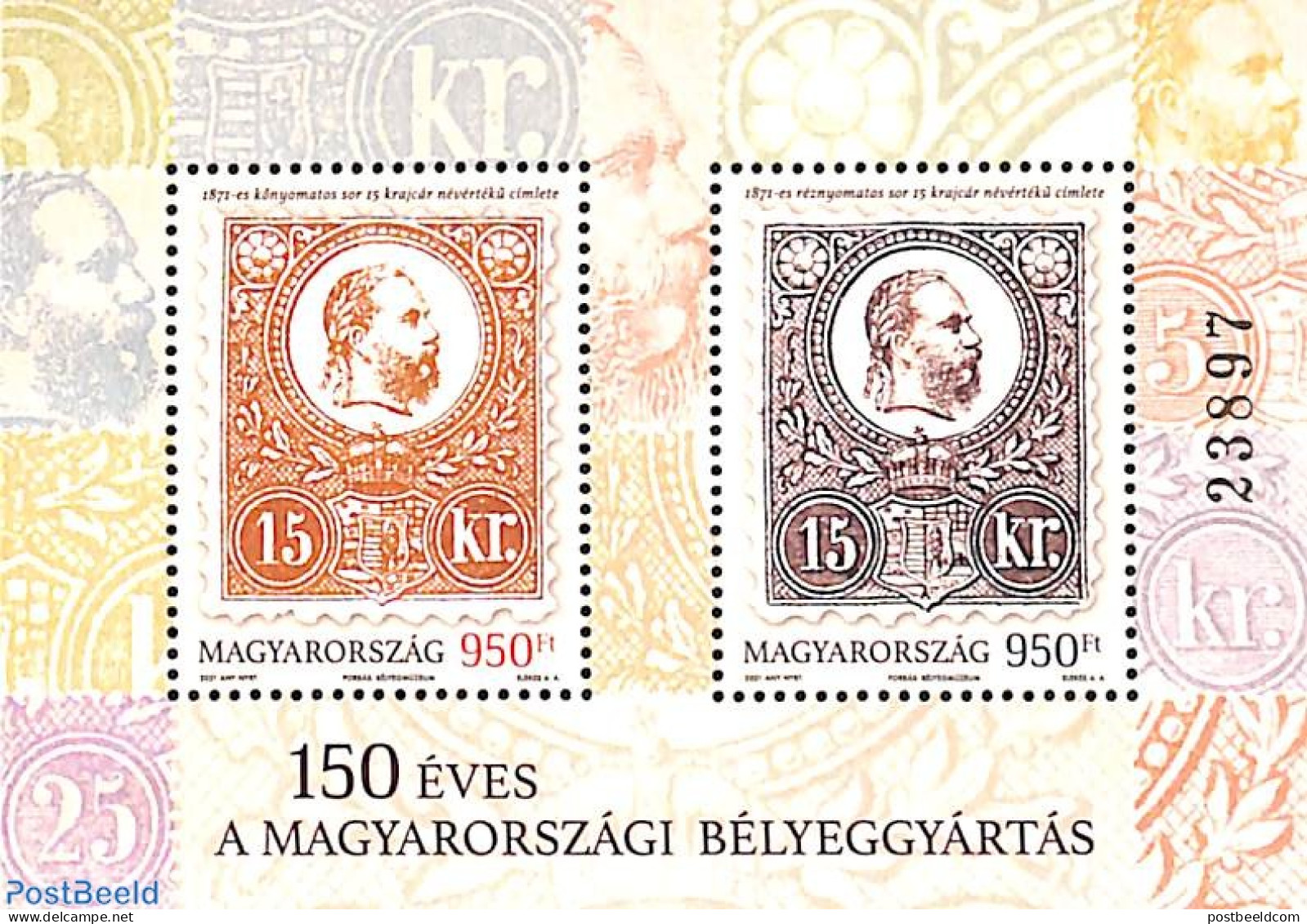 Hungary 2021 150 Years Stamps S/s, Mint NH, Stamps On Stamps - Nuevos