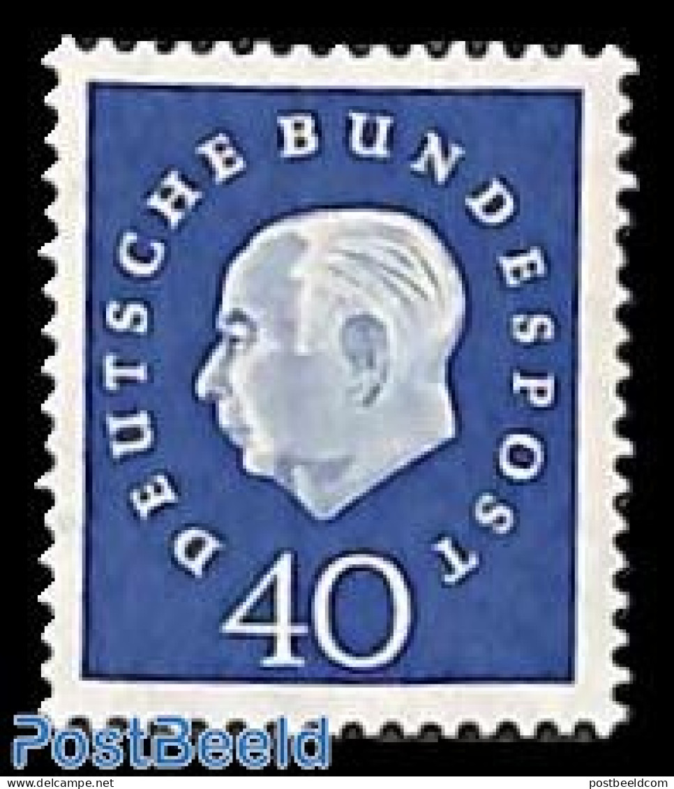 Germany, Federal Republic 1959 40pf, Stamp Out Of Set, Mint NH - Ongebruikt