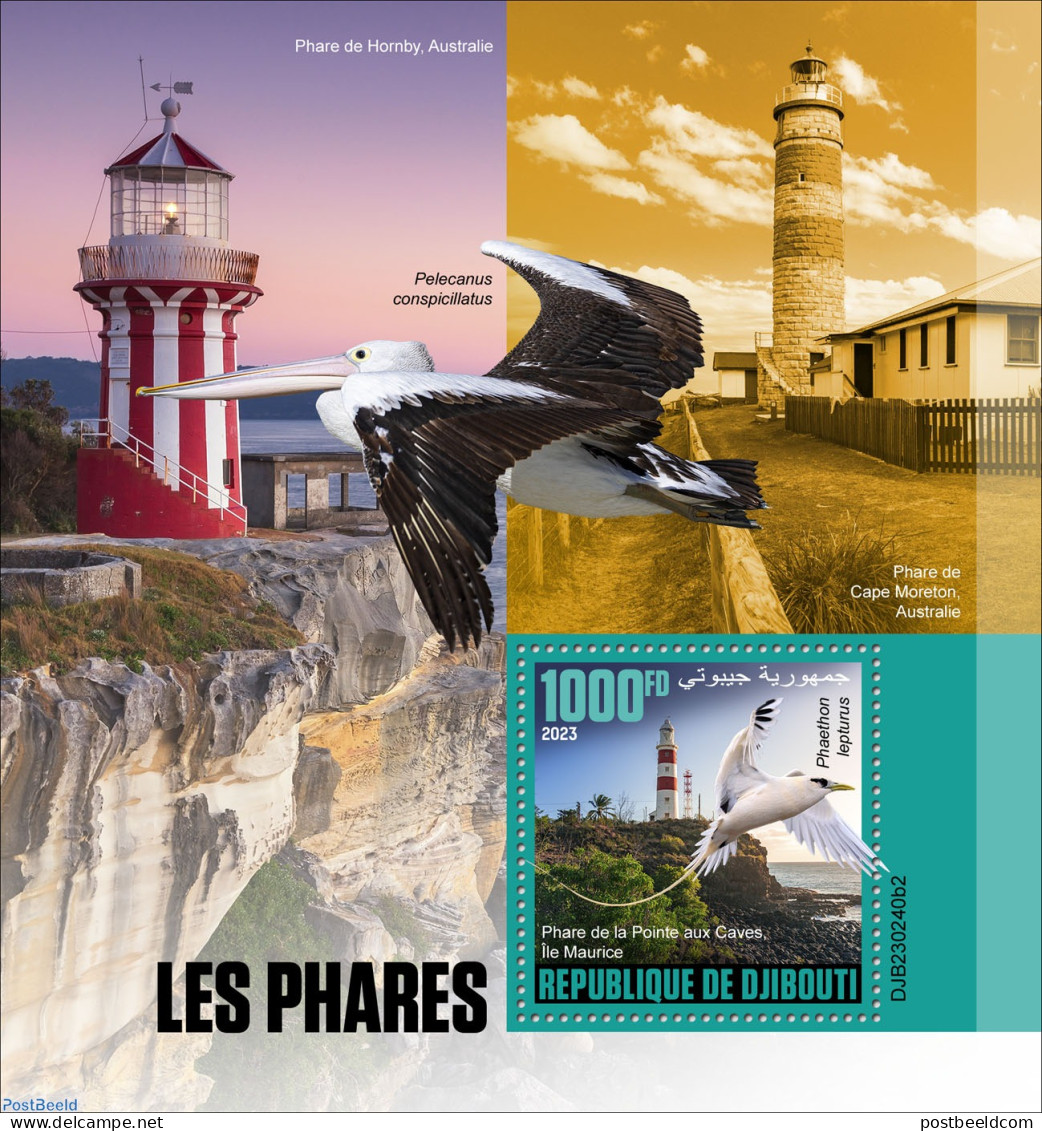 Djibouti 2023 Lighthouses, Mint NH, Nature - Various - Birds - Lighthouses & Safety At Sea - Lighthouses