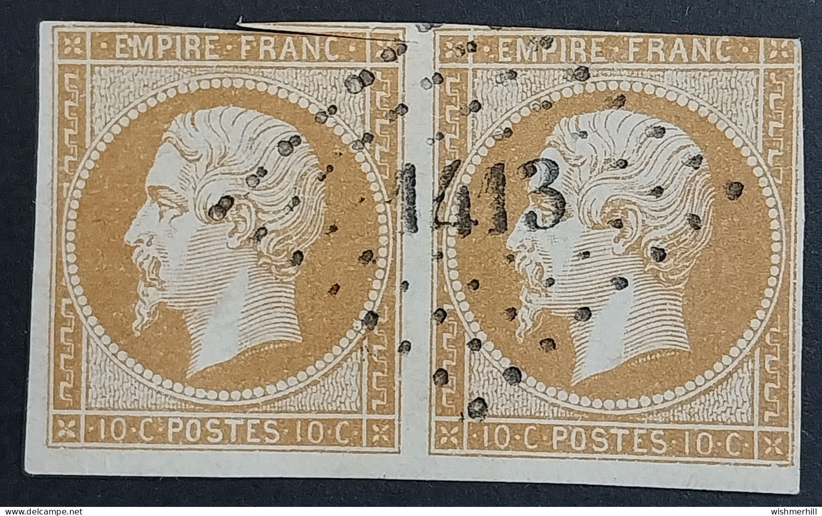 PC 1413 Gonfaron (78 Var) Ind 13 ; Frappe Très Nette, Var EMP, Sur Paire Du 13A (cote 45 €) - 1849-1876: Periodo Classico