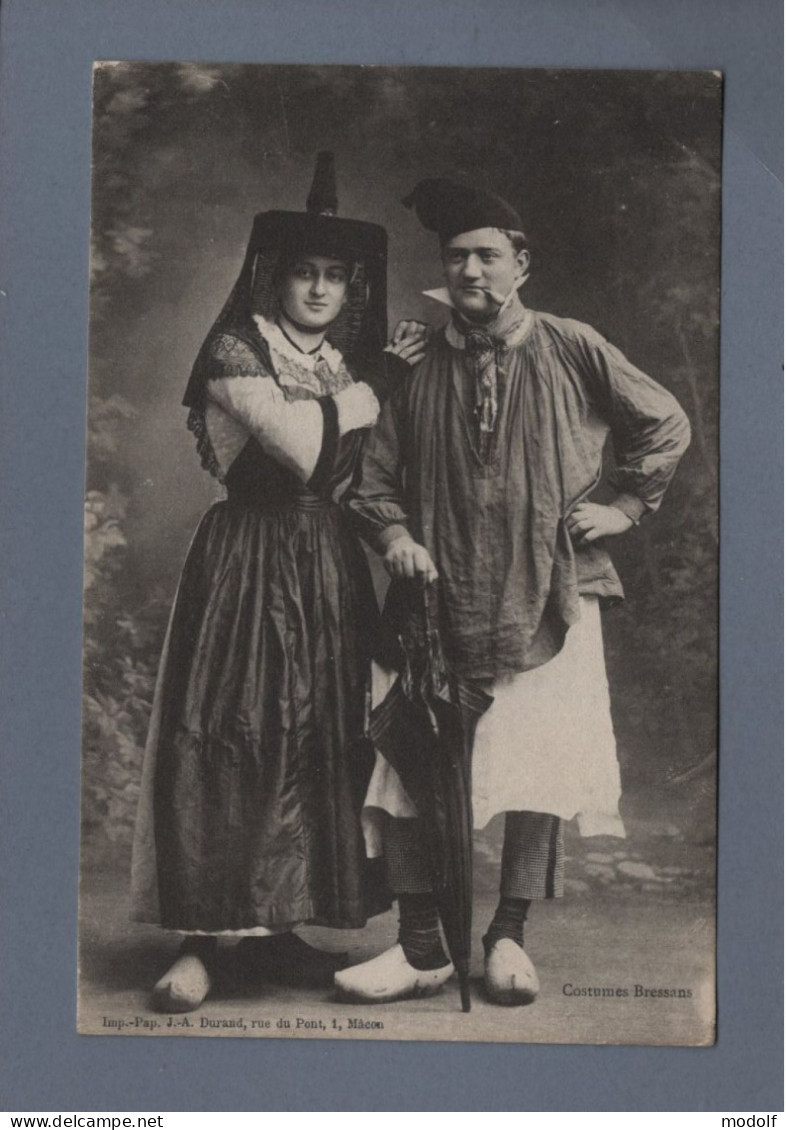 CPA - Folklore - 71 - Costumes Bressans - Circulée En 1906 - Macon