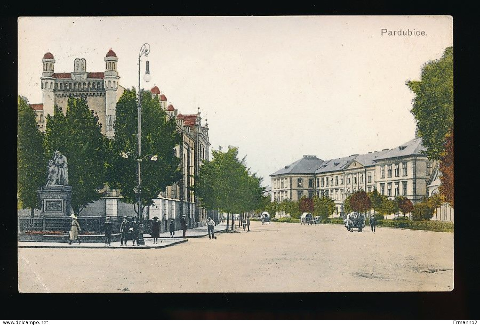 Pardubice Czech Republic Synagogue DK229 Year 1915 - Judaika