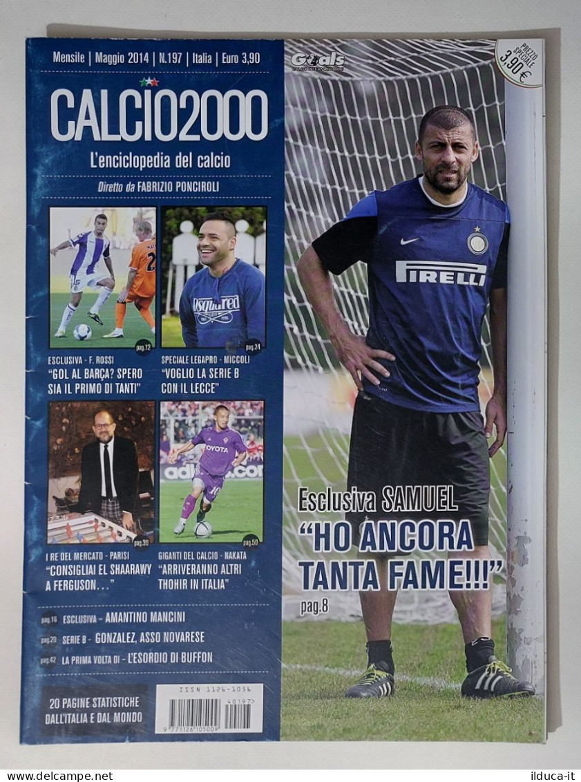 60290 Calcio 2000 - N. 197 2014 - Miccoli / Samuel Inter / Nakata - Sport