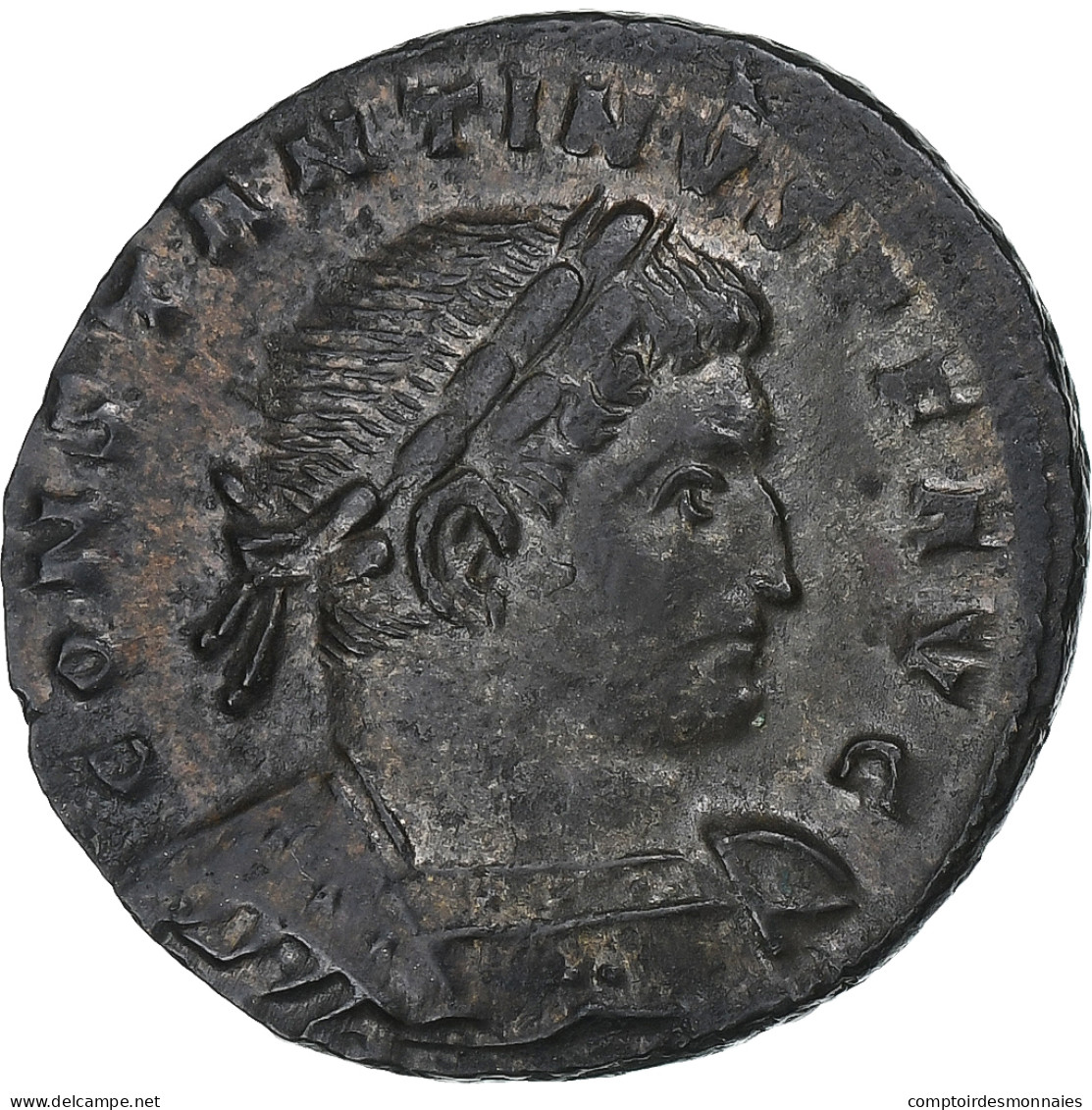 Constantin I, Follis, 317, Treveri, Bronze, TTB+, RIC:135 - El Imperio Christiano (307 / 363)