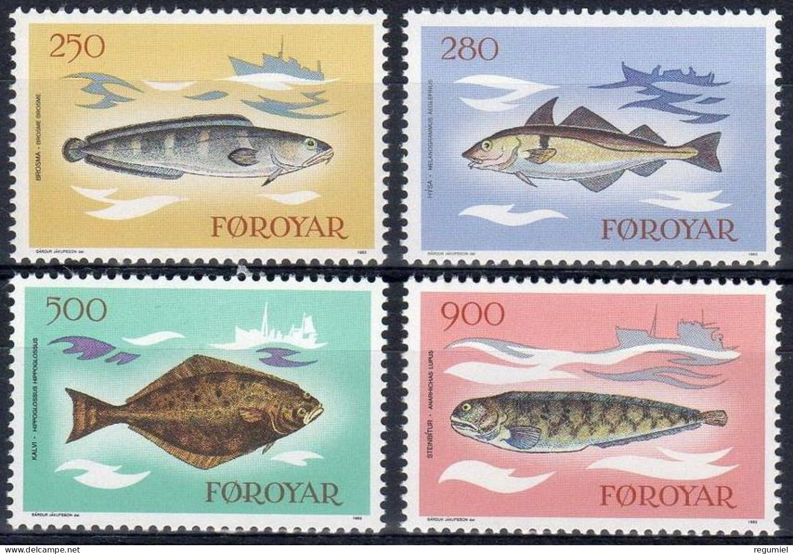 Feroe  80/83 ** MNH. 1983 - Islas Faeroes