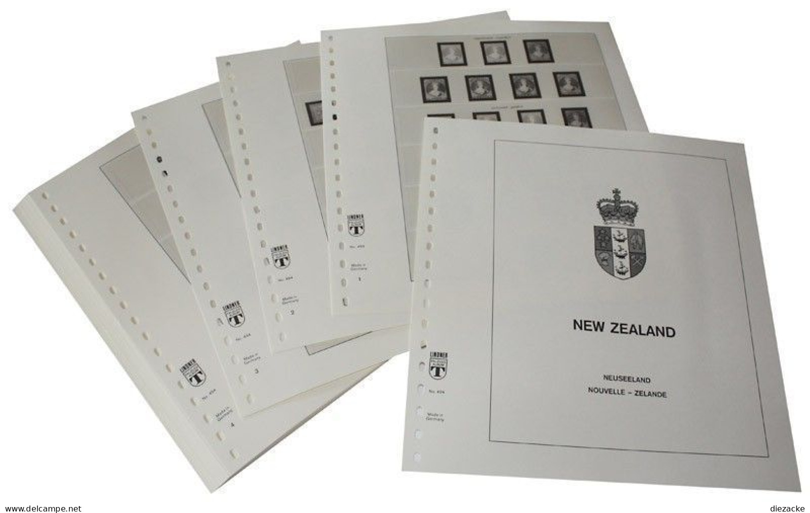 Lindner-T Neuseeland 1990-1994 Vordrucke 495-90 Neuware ( - Fogli Prestampati
