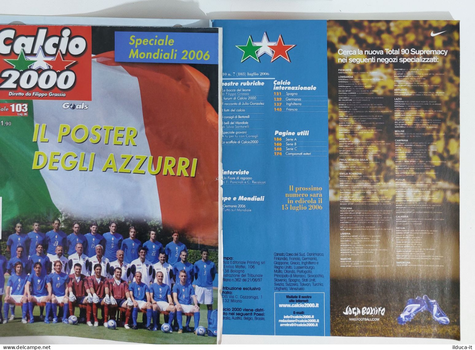 60303 Calcio 2000 - A. 10 N. 103 2006 - Almanacco Serie A / Germania 2006 - Sports