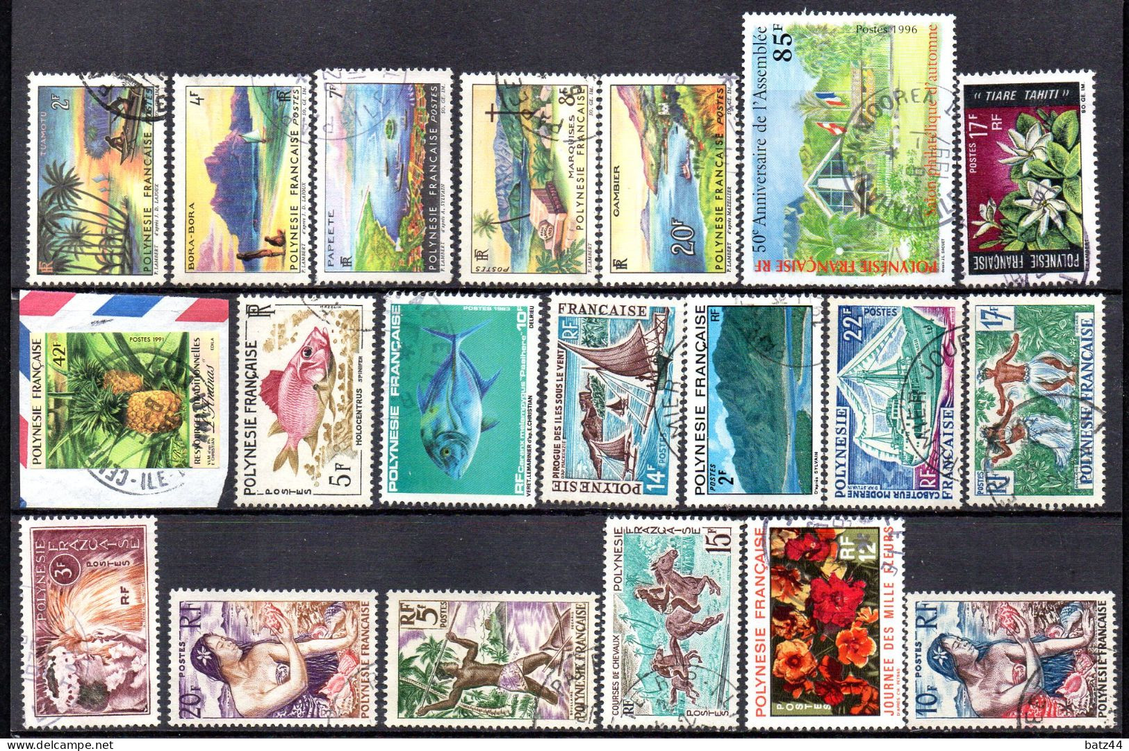 POLYNESIE Petit Lot Timbres Tous Oblitéré / Used - Sonstige & Ohne Zuordnung